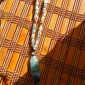 Sesame seed Jasper necklace with pendant